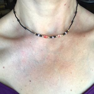 Beaded necklace, ~17.25” long